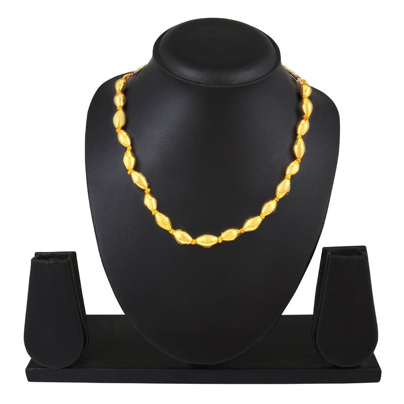 BodhaGold Plated Traditional Indan Thushi Style Necklace Jewelry for Women &(SJ_2290) - Image 4